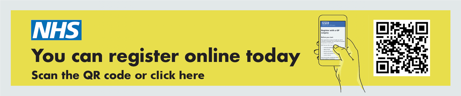 You can register online today